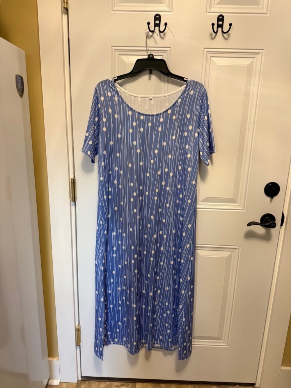 Blue Stripe Floral Dress